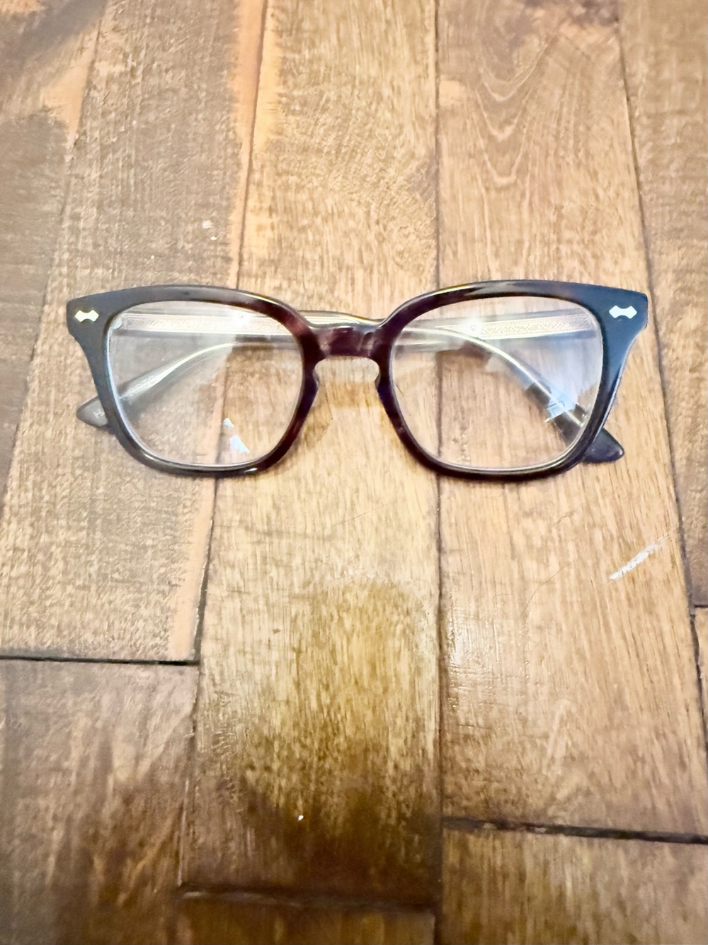 Gucci Brown Tortoiseshell Square Optical Glasses